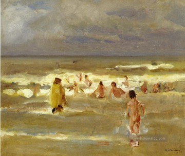 Bader 1907 Max Liebermann deutscher Impressionismus Ölgemälde